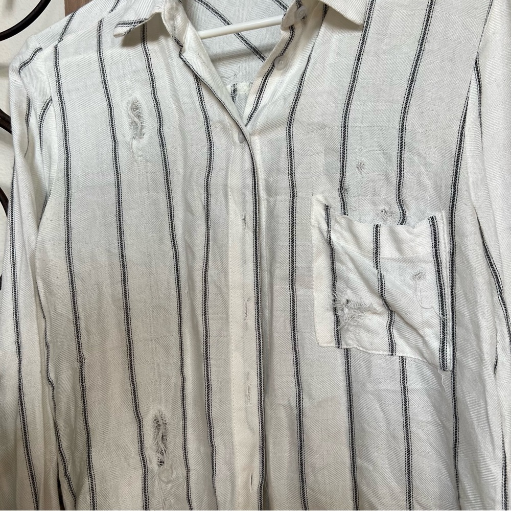 Distressed button up - Picture 2 of 5